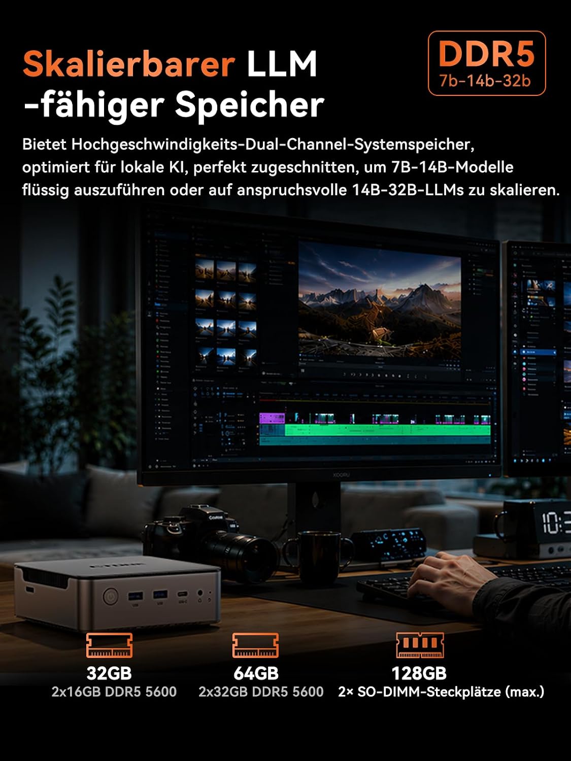 CTONE AI Mini PC AMD Ryzen AI 9 HX 470 | 64GB DDR5 1TB NVMe SSD