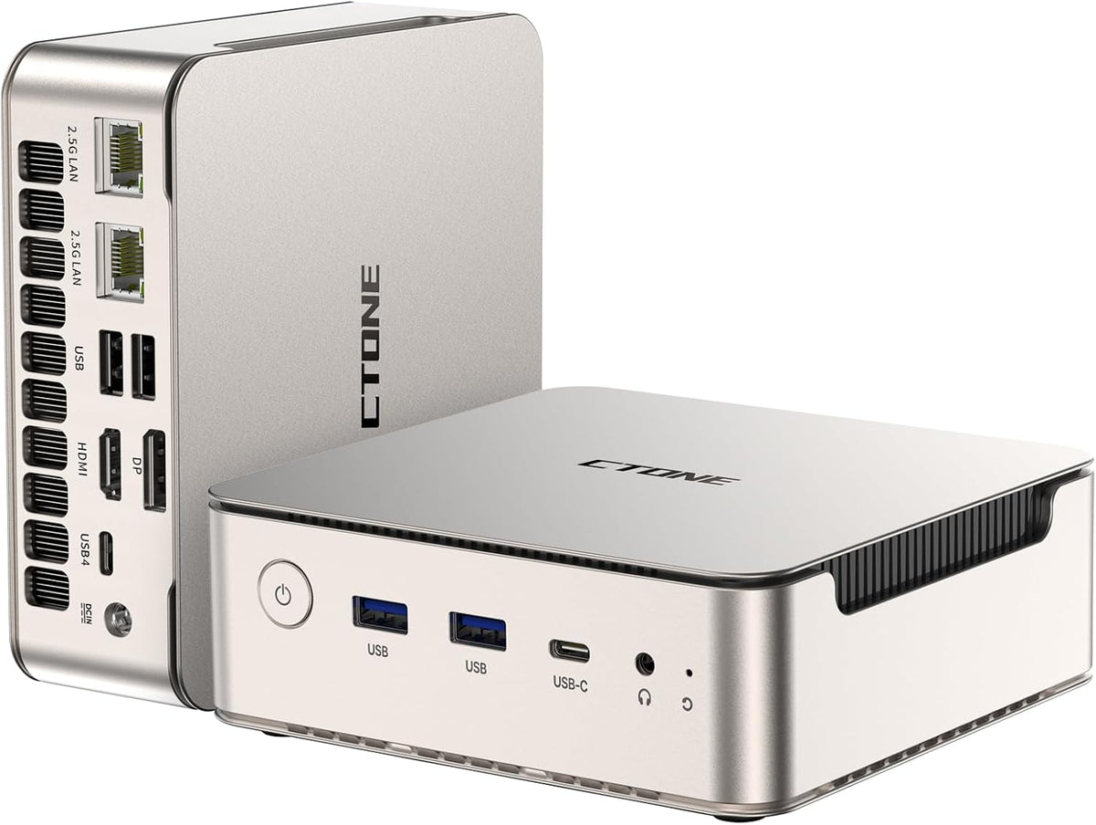 CTONE AI Mini PC AMD Ryzen AI 9 HX 470 | 64GB DDR5 1TB NVMe SSD
