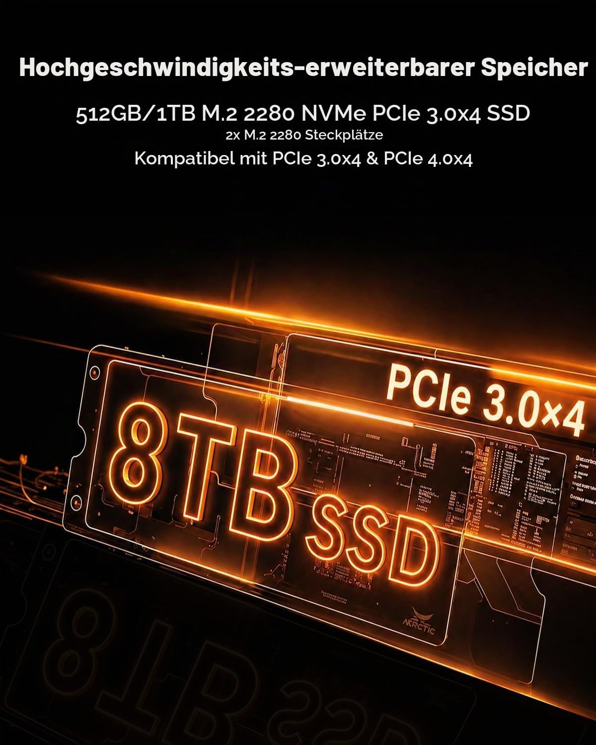 CTONE Mini PC Büro i5-12450H, 24GB RAM, 1TB SSD